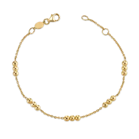 Dainty Ball Gold Bead Bracelet