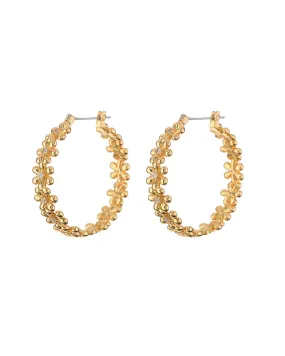 Daisy Chain Hoops- Gold