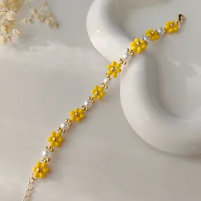 Dandelion Pearl Bracelet