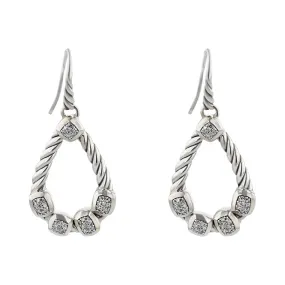 David Yurman Cable Classics Diamond Dangle Earrings