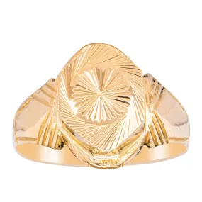 Deja Vu 22ct Yellow Gold Signet Ring