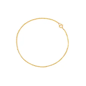 Diamond-Cut Ball Chain Bracelet | 10k Gold