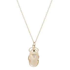 Diamond King Scarab Necklace