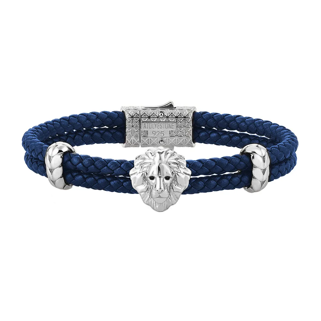 Diamond Leo Leather Bracelet