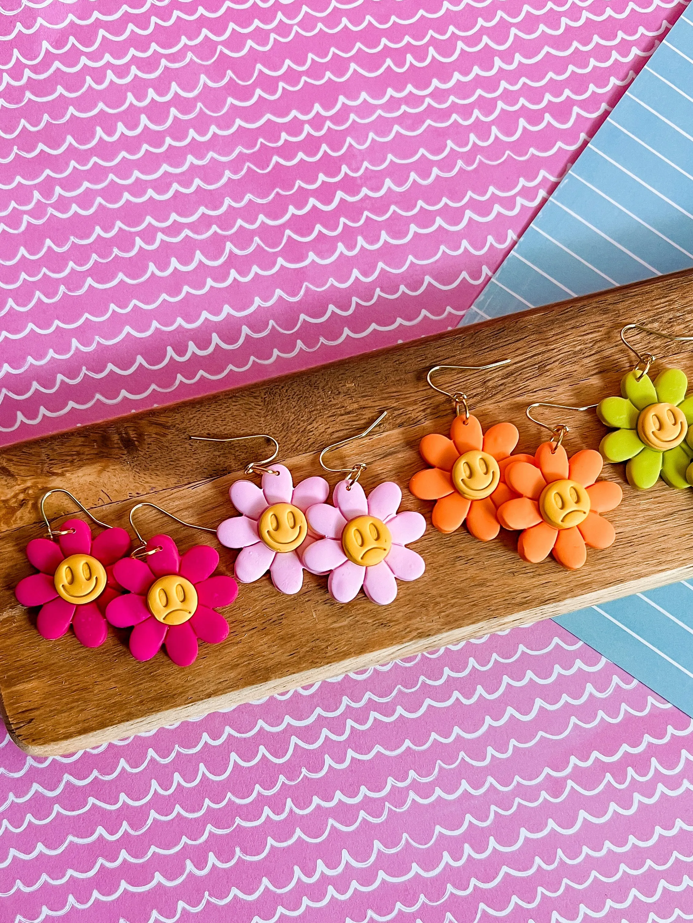 Dottie Daisy Earrings | Clay Earrings