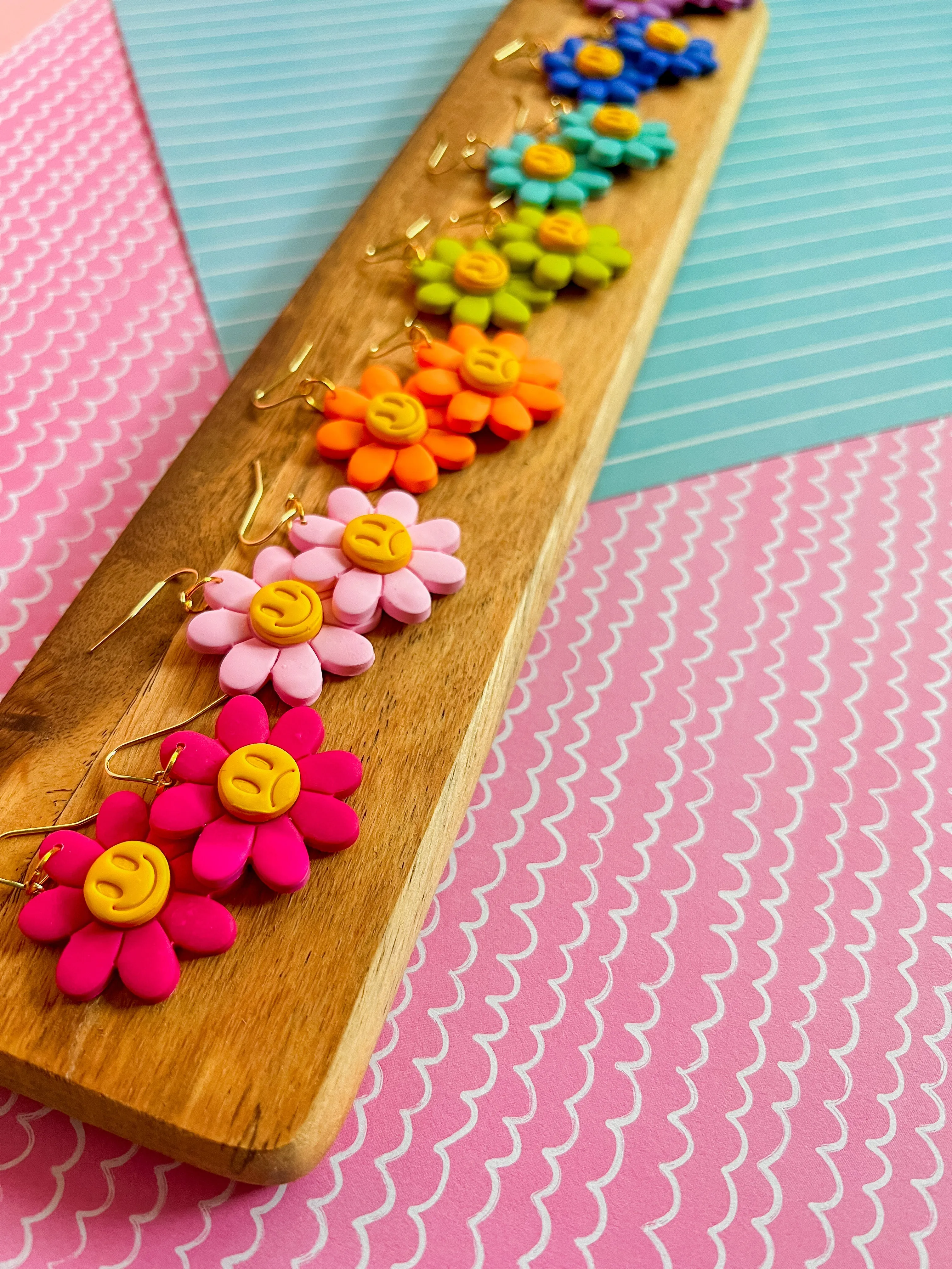 Dottie Daisy Earrings | Clay Earrings