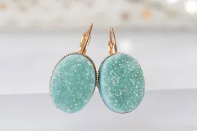 DRUZY AGATE EARRINGS