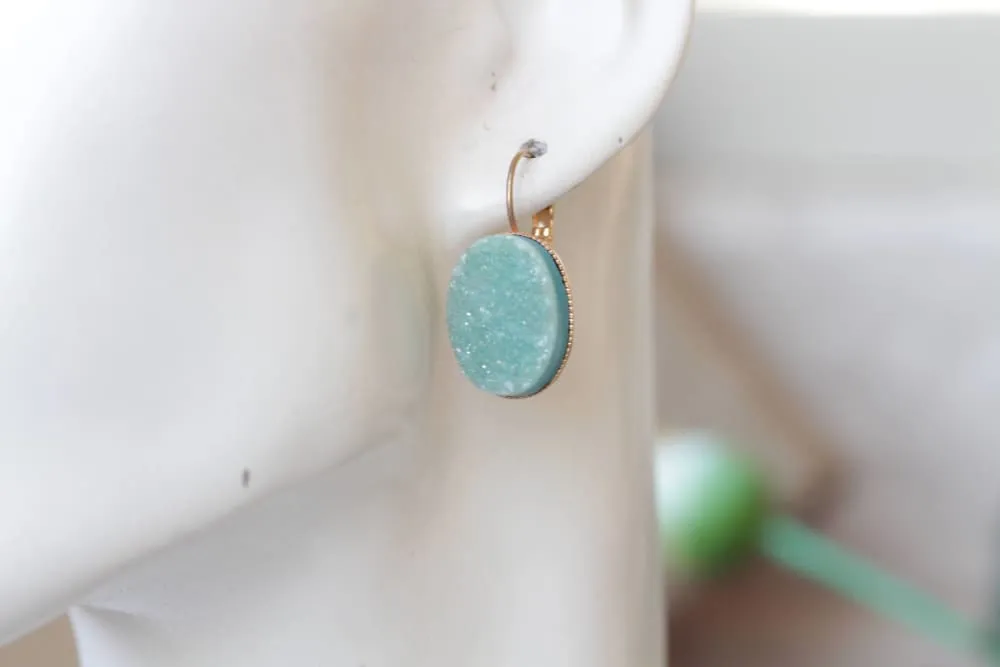 DRUZY AGATE EARRINGS