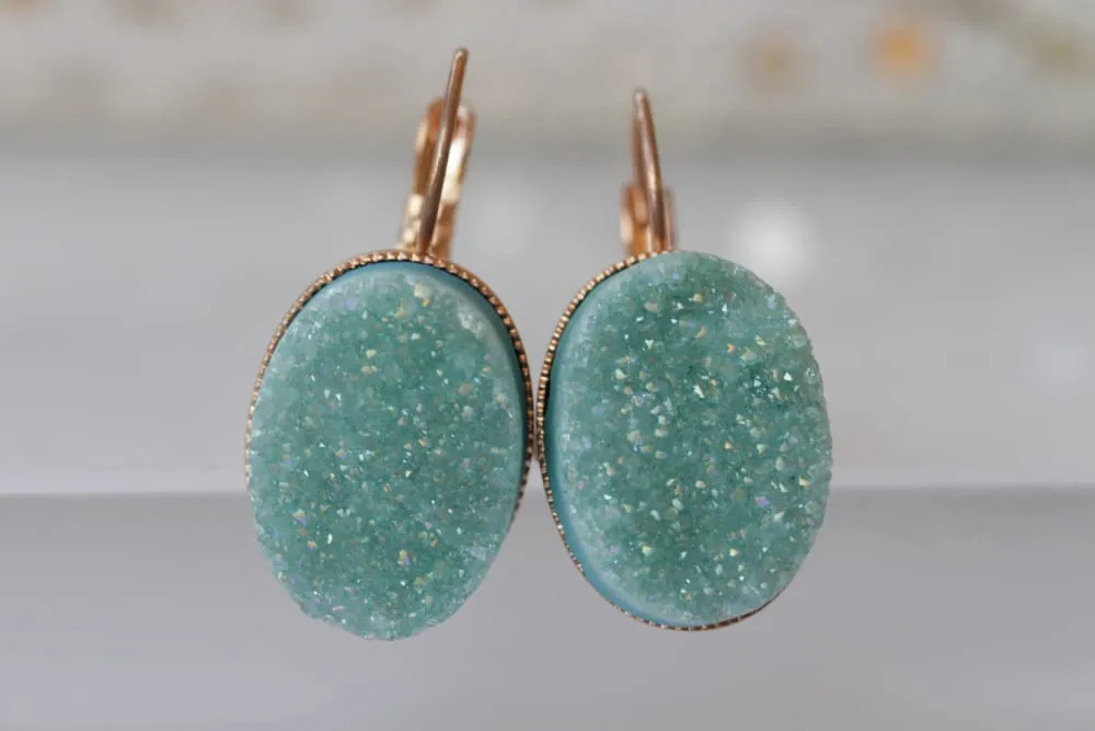 DRUZY AGATE EARRINGS