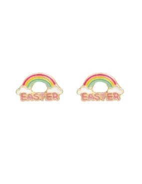 Easter Rainbow Stud Earrings