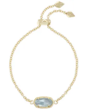 Elaina Bracelet in Gold Light Blue Illusion