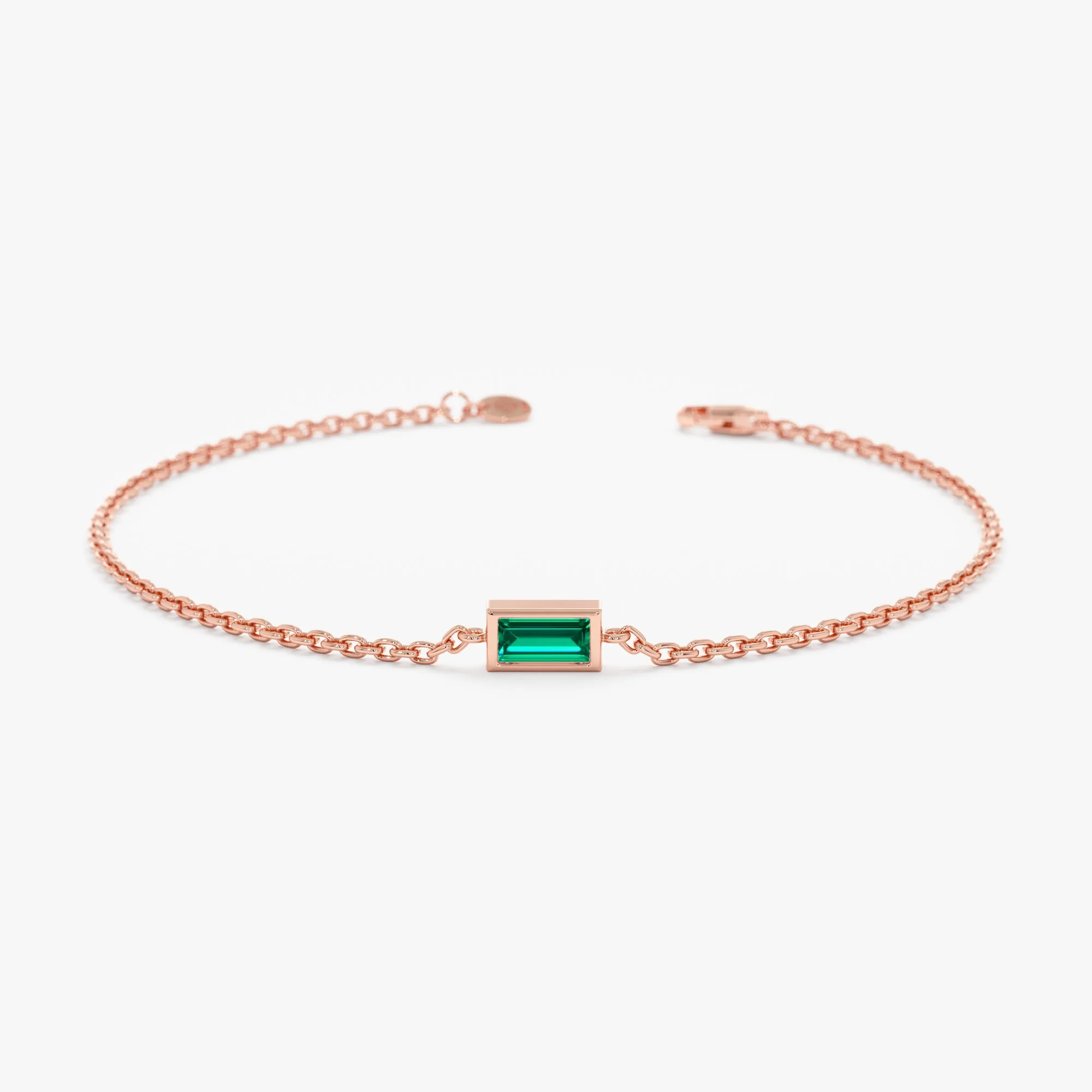 Emerald Birthstone Bracelet, Teresa