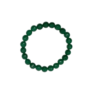 Emerald Green Jade Faceted 8mm Bracelet