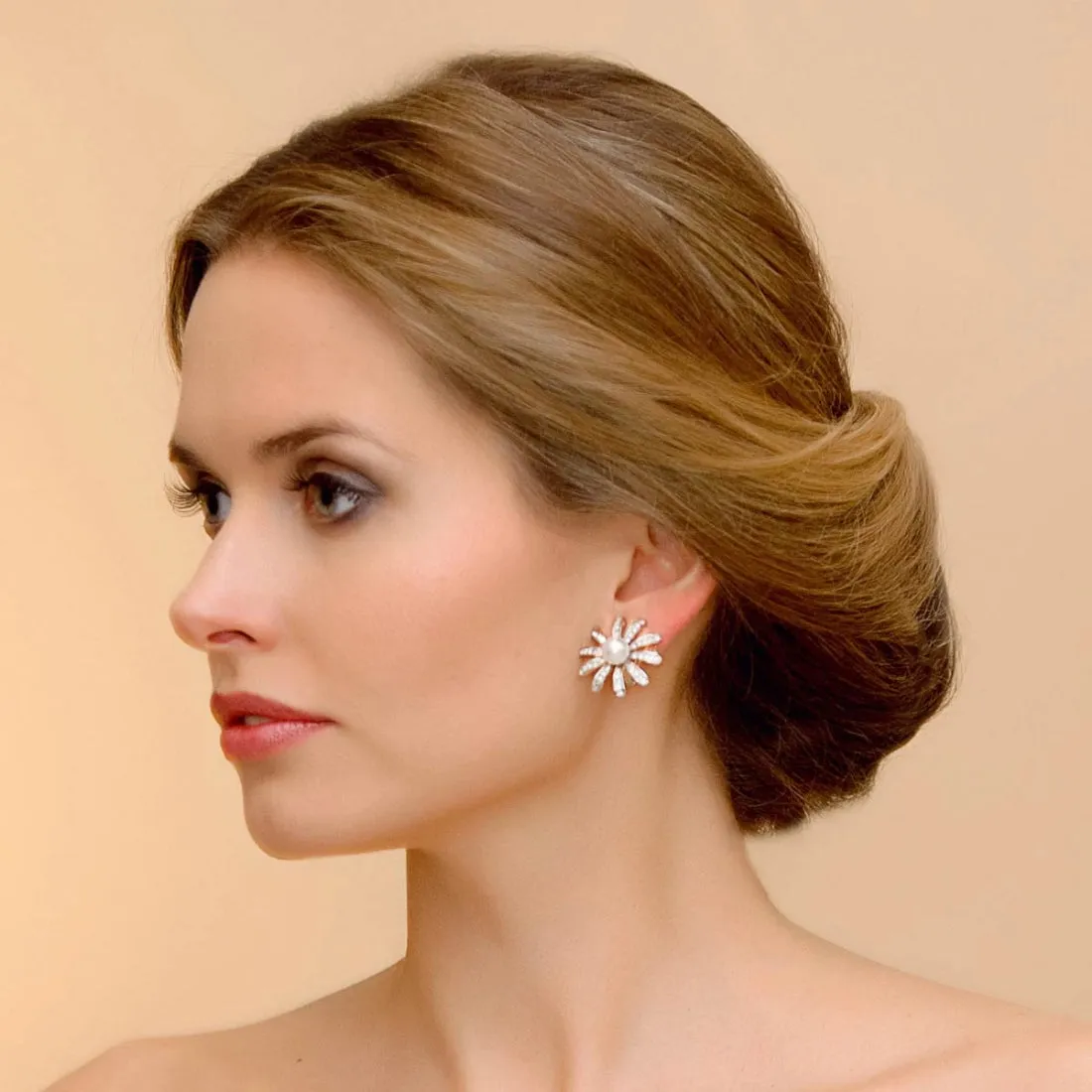 Enchanting Daisy Clip On Earrings