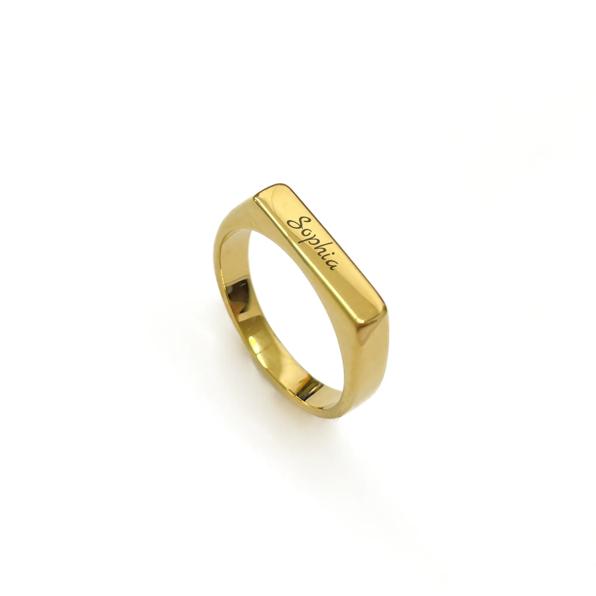 Engraved Name Ring for Men KCLR 23