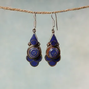 Ethnic Tribal Tibetan Earrings from Himalayas