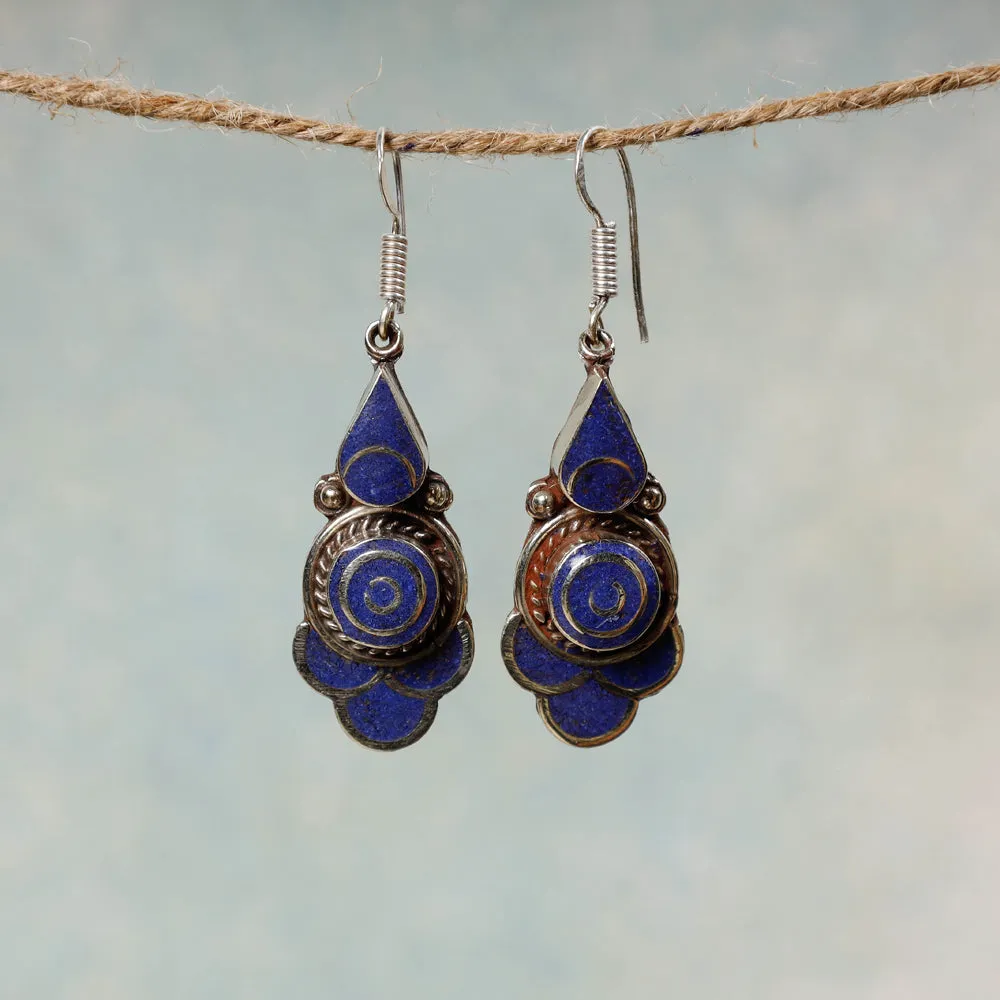 Ethnic Tribal Tibetan Earrings from Himalayas