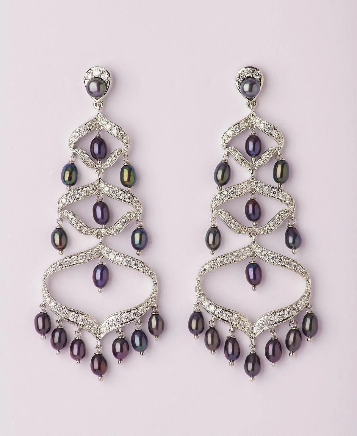 Faiza Regal Chandeliers Earring