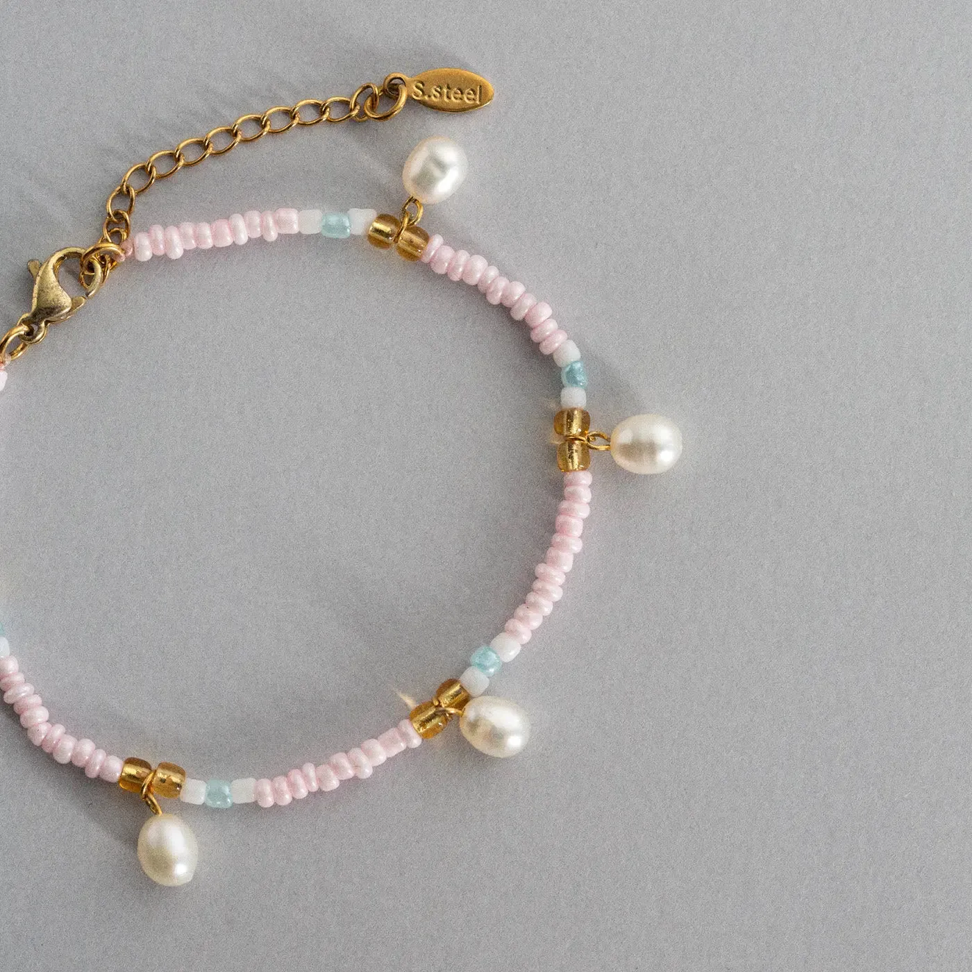 Fanny - Pearl and Colorful Bead Summer Bracelet