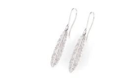 Feather Earrings - Sterling Silver