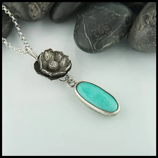 Floral Turquoise Pendant