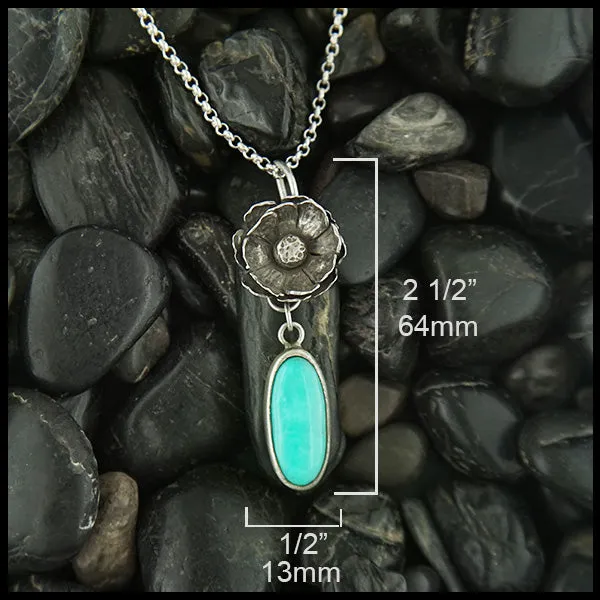 Floral Turquoise Pendant