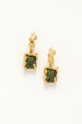 Forest Pine Gemstone Drop Earrings