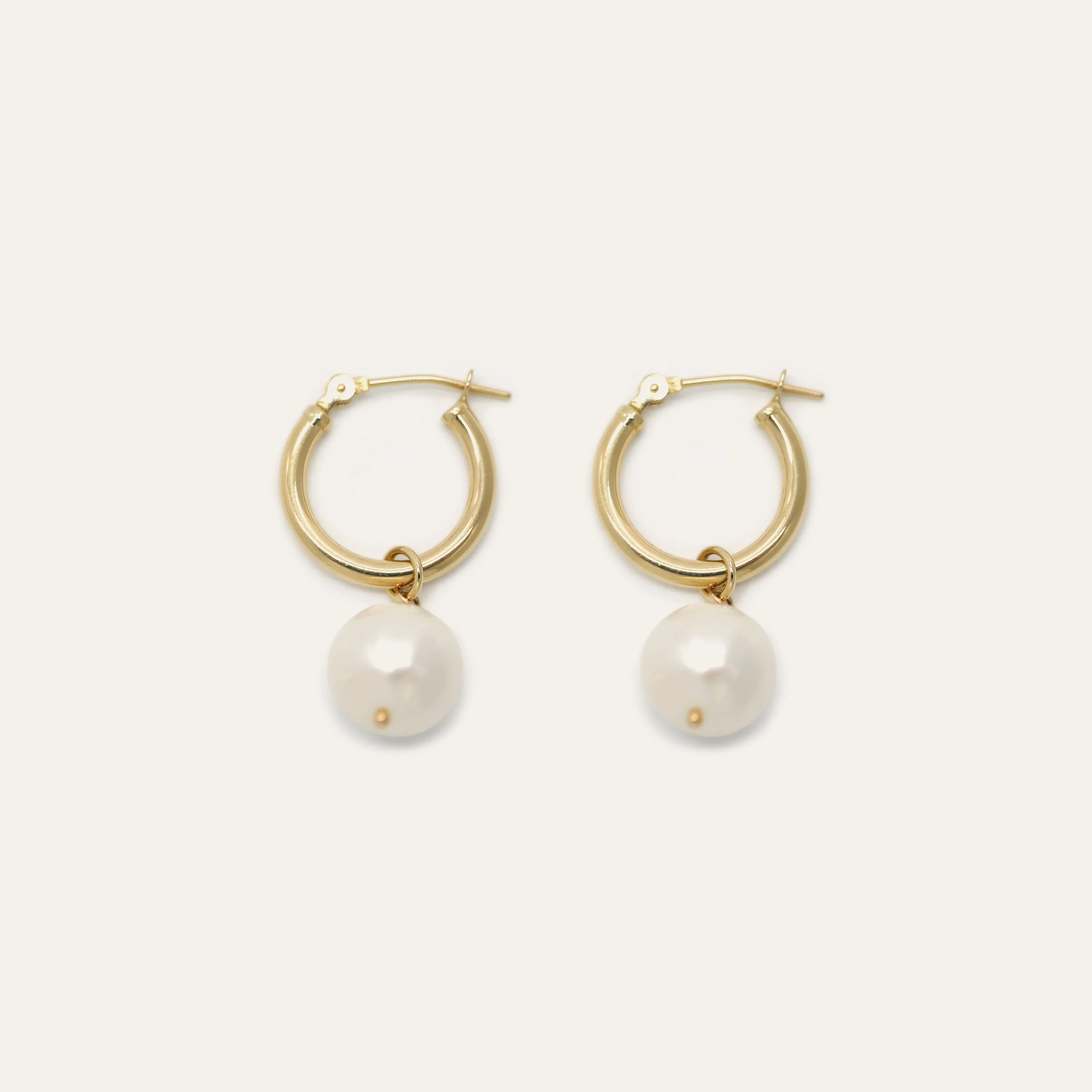 Forever Pearl Hoops