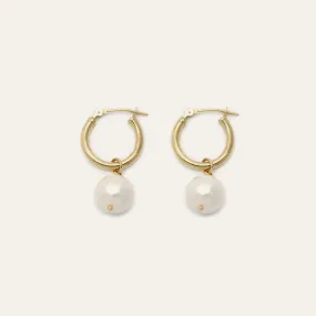 Forever Pearl Hoops