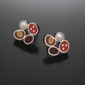 Four Clover Earrings (red)