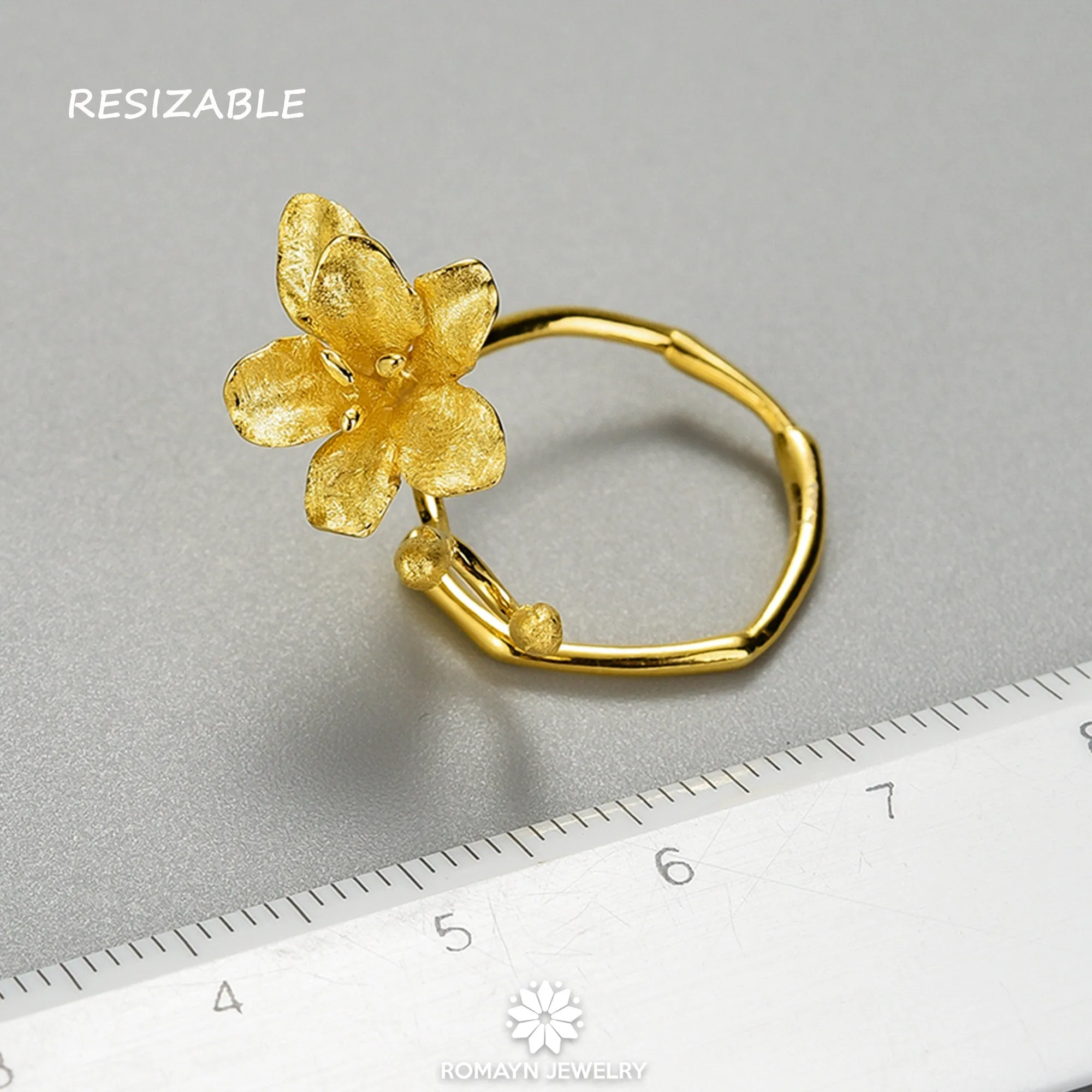 Freesia Flower Ring