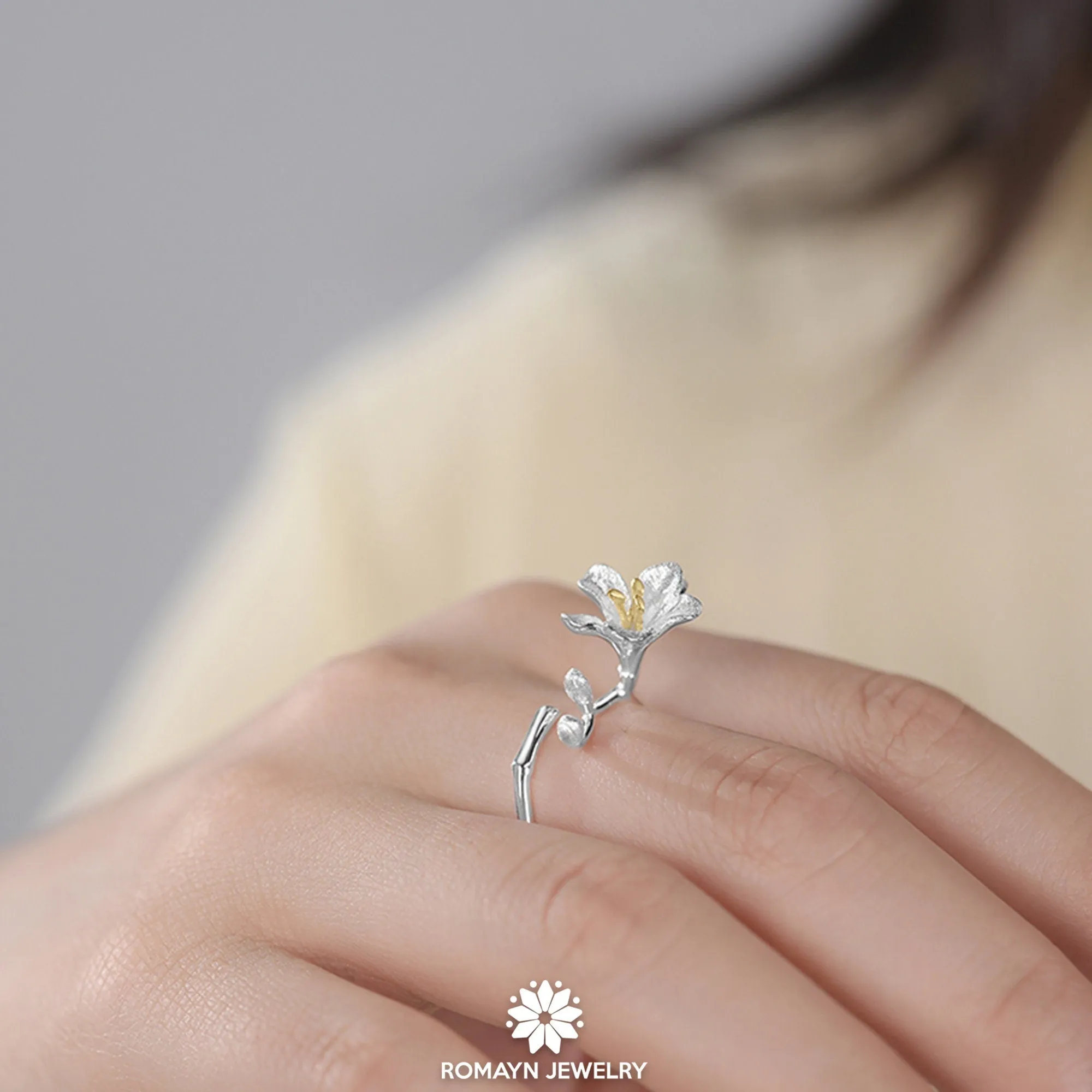 Freesia Flower Ring