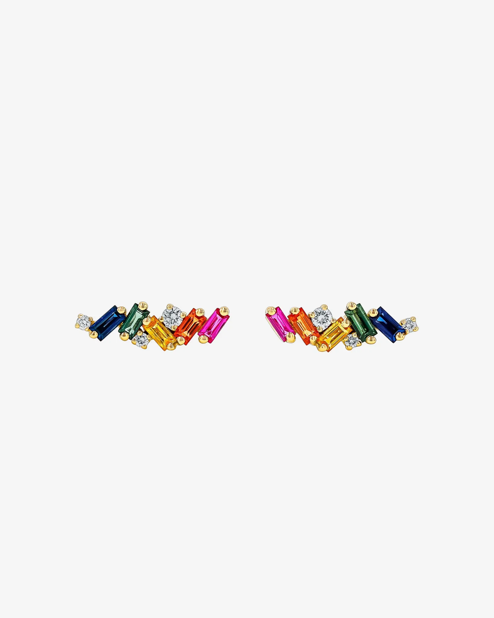 Frenzy Rainbow Sapphire Studs