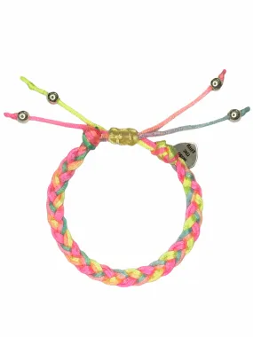 Friendship Bracelet - Pastel Neon Braided