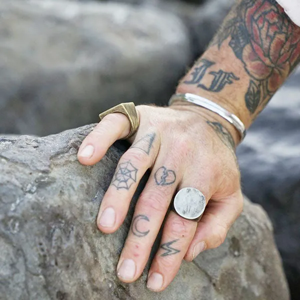 Full Moon Ring | Roman Numerals