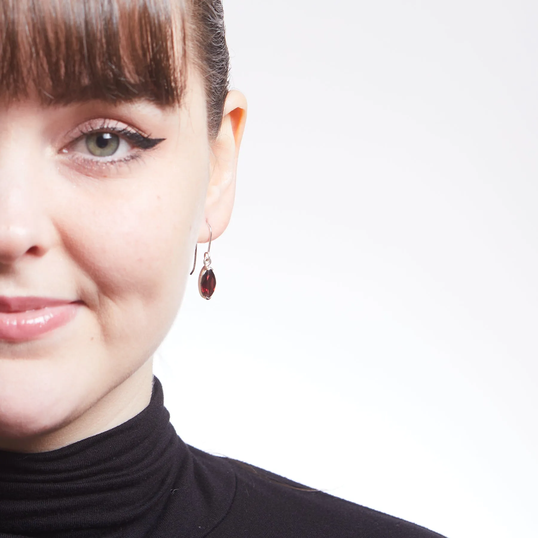 Garnet Drop Earrings