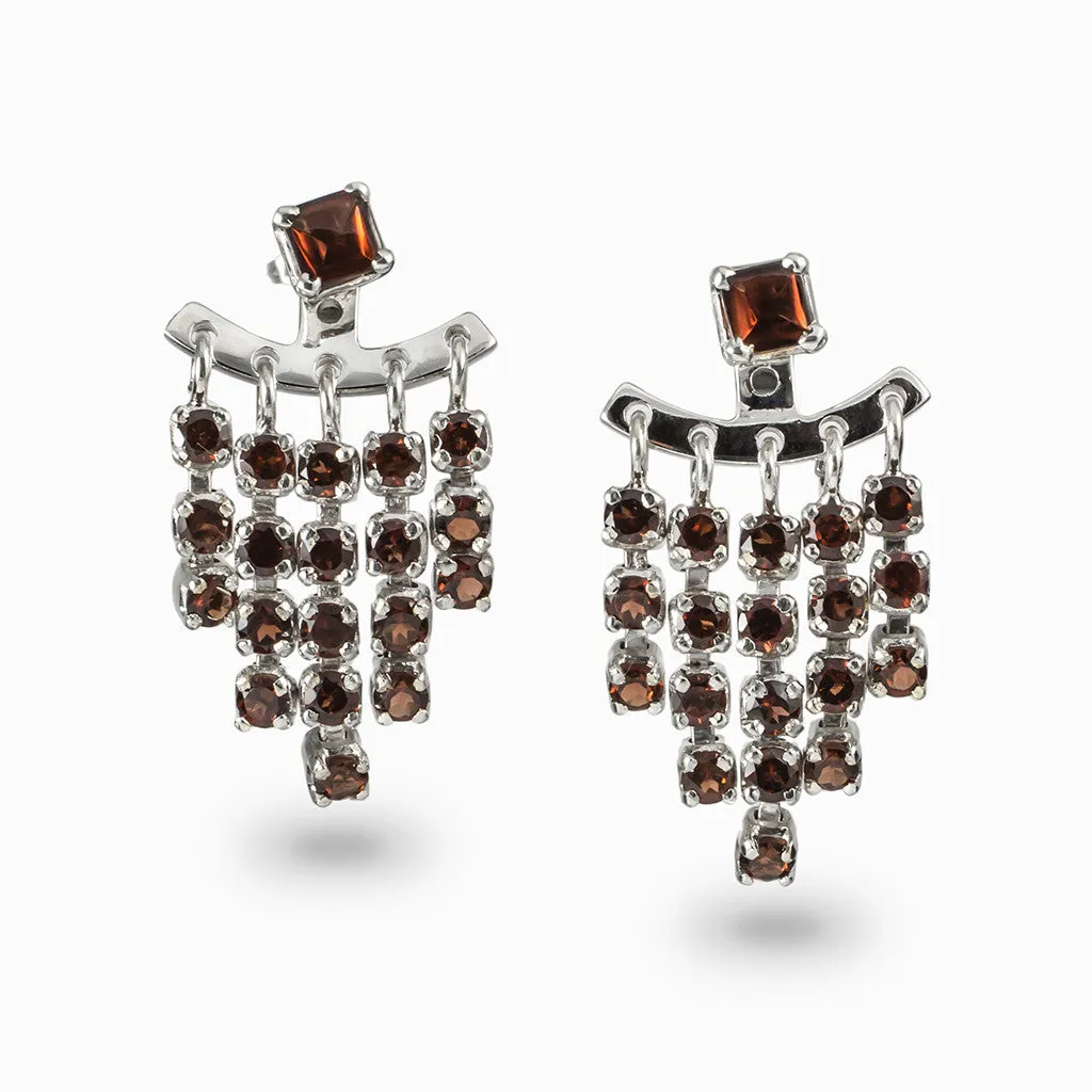 Garnet Drop Earrings