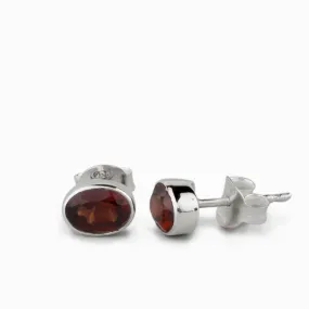 Garnet Stud Earrings