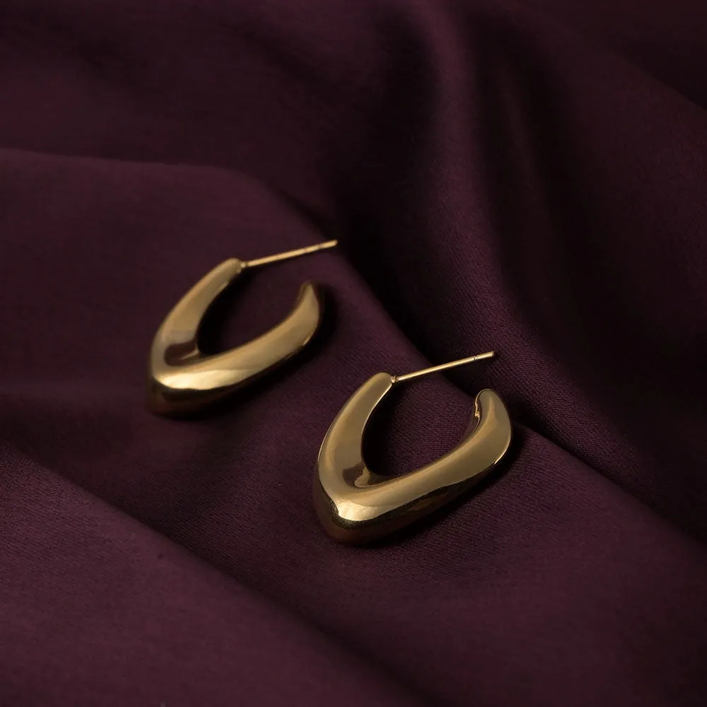 Gilded Boomerang Earrings