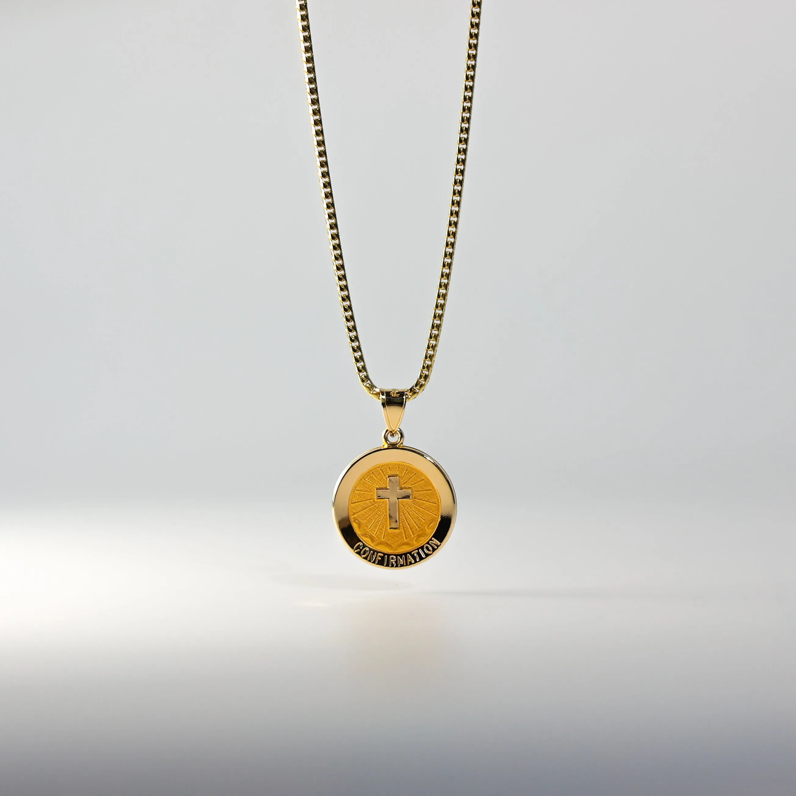 Gold Confirmation Medal Pendant - Model 1249