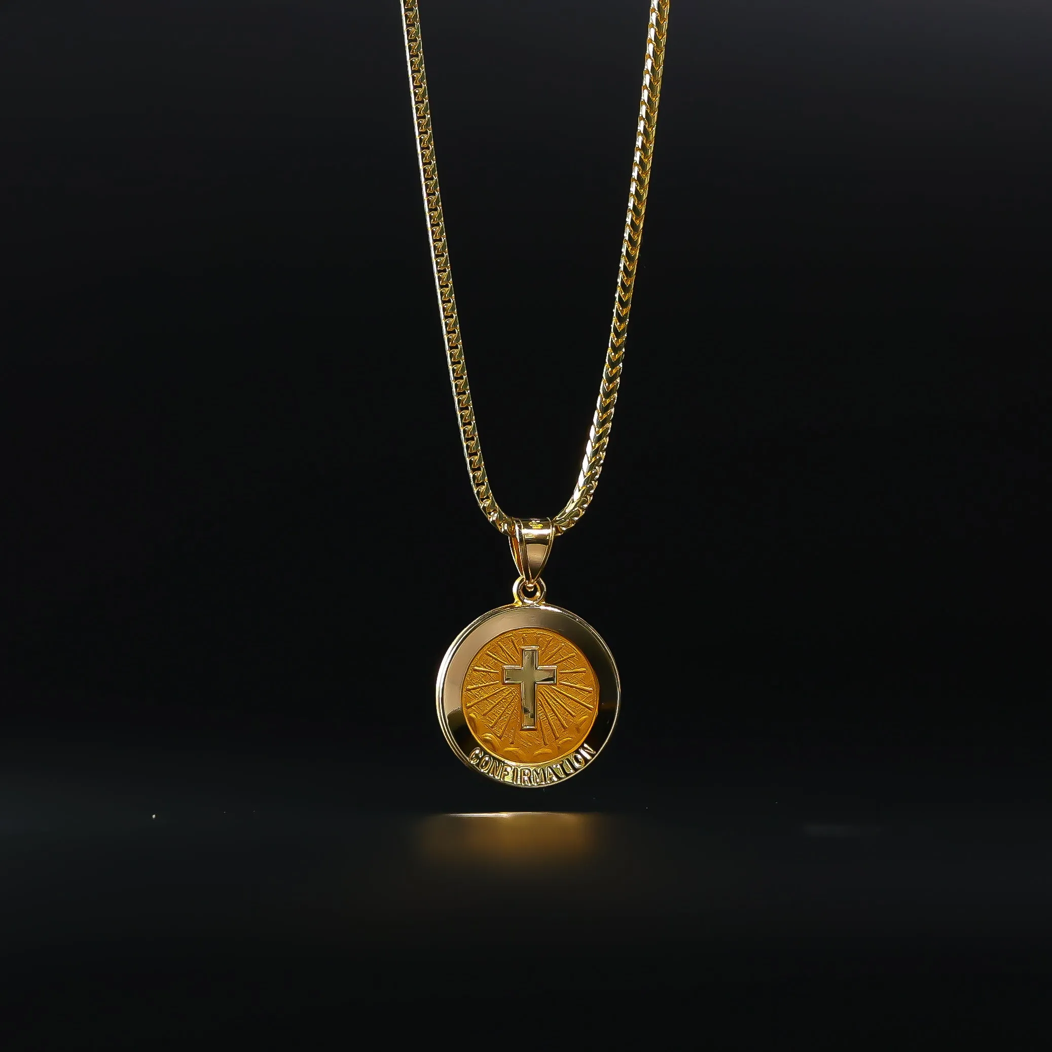 Gold Confirmation Medal Pendant - Model 1249