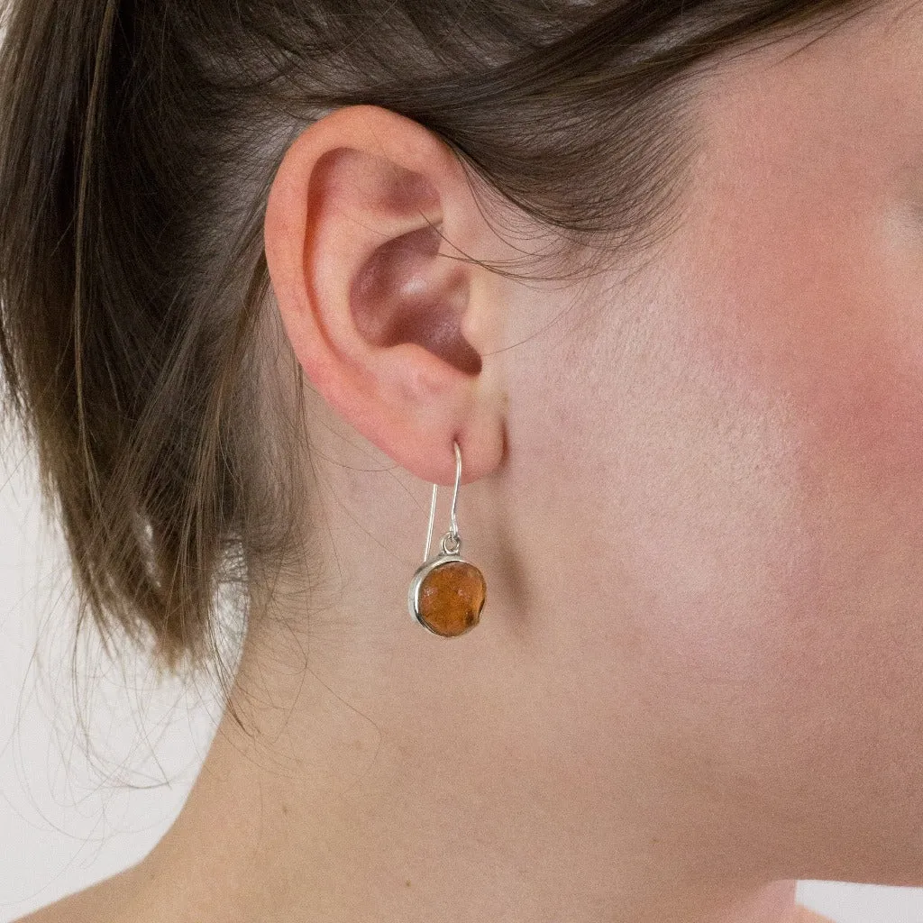 Grossular Garnet Drop Earrings