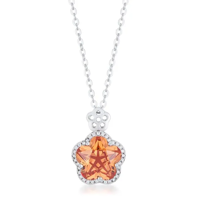 Hagir Champagne Flower Pendant