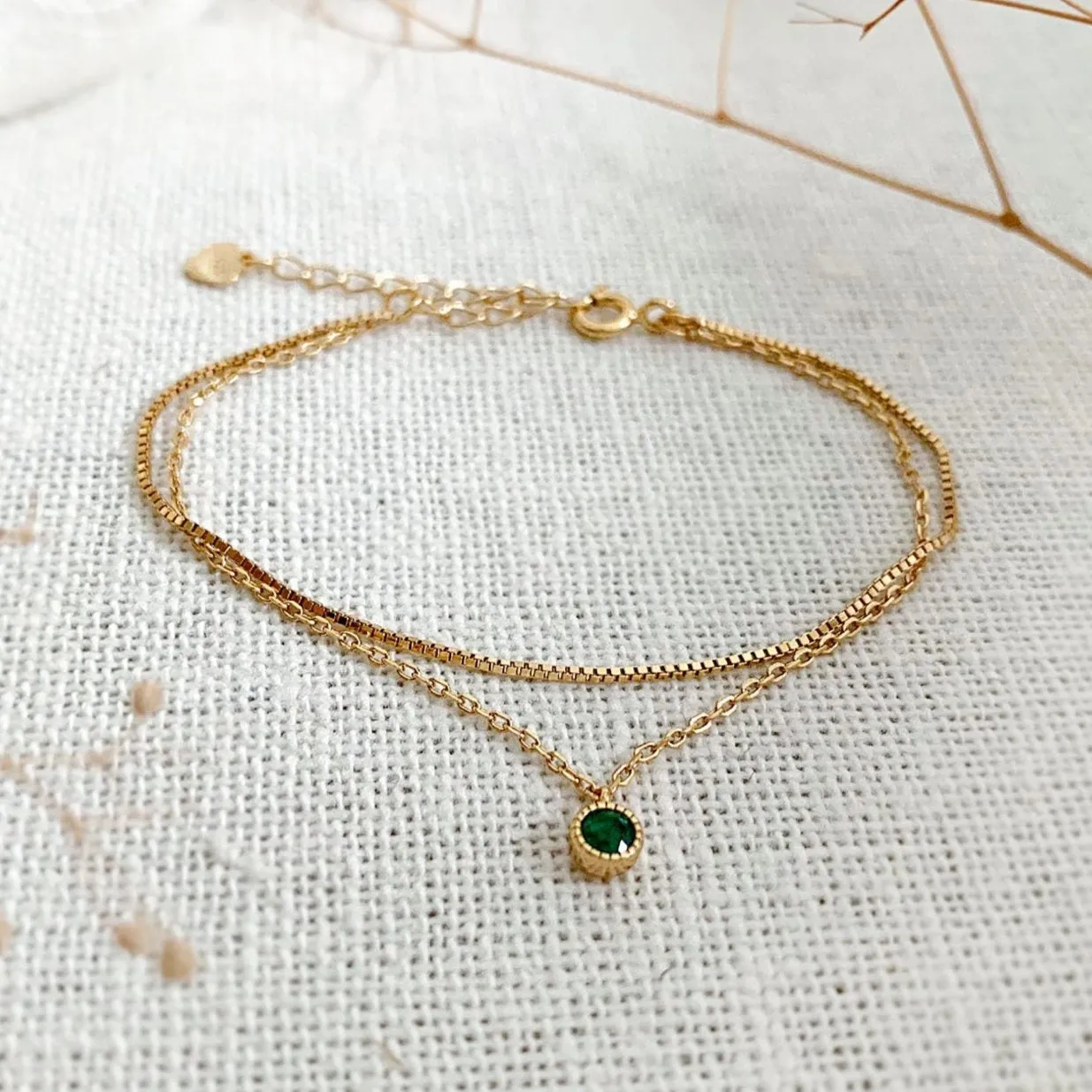 Harlow Emerald Bracelet