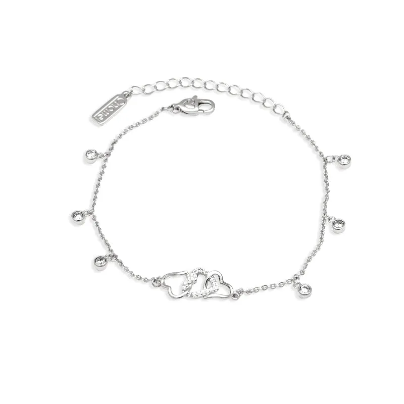 Heart Cubic Zirconia Bracelet