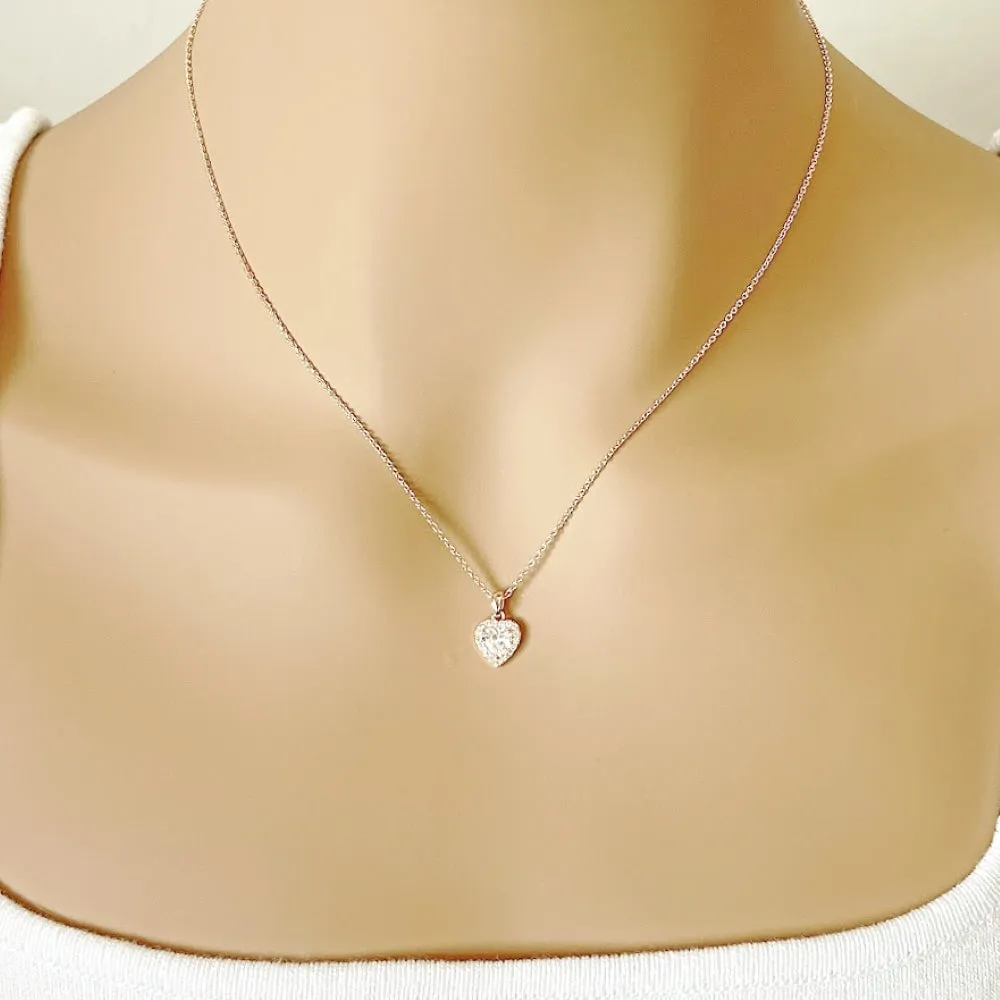 Heart Cubic Zirconia Necklace