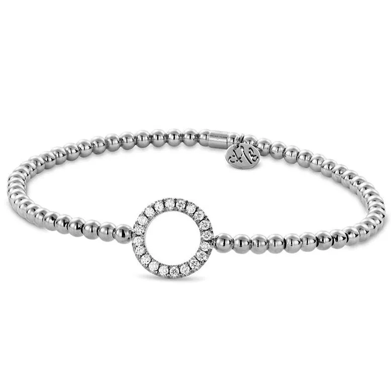 Hulchi Belluni 'Tresore' Open Diamond Circle Stretch Bracelet (21367)