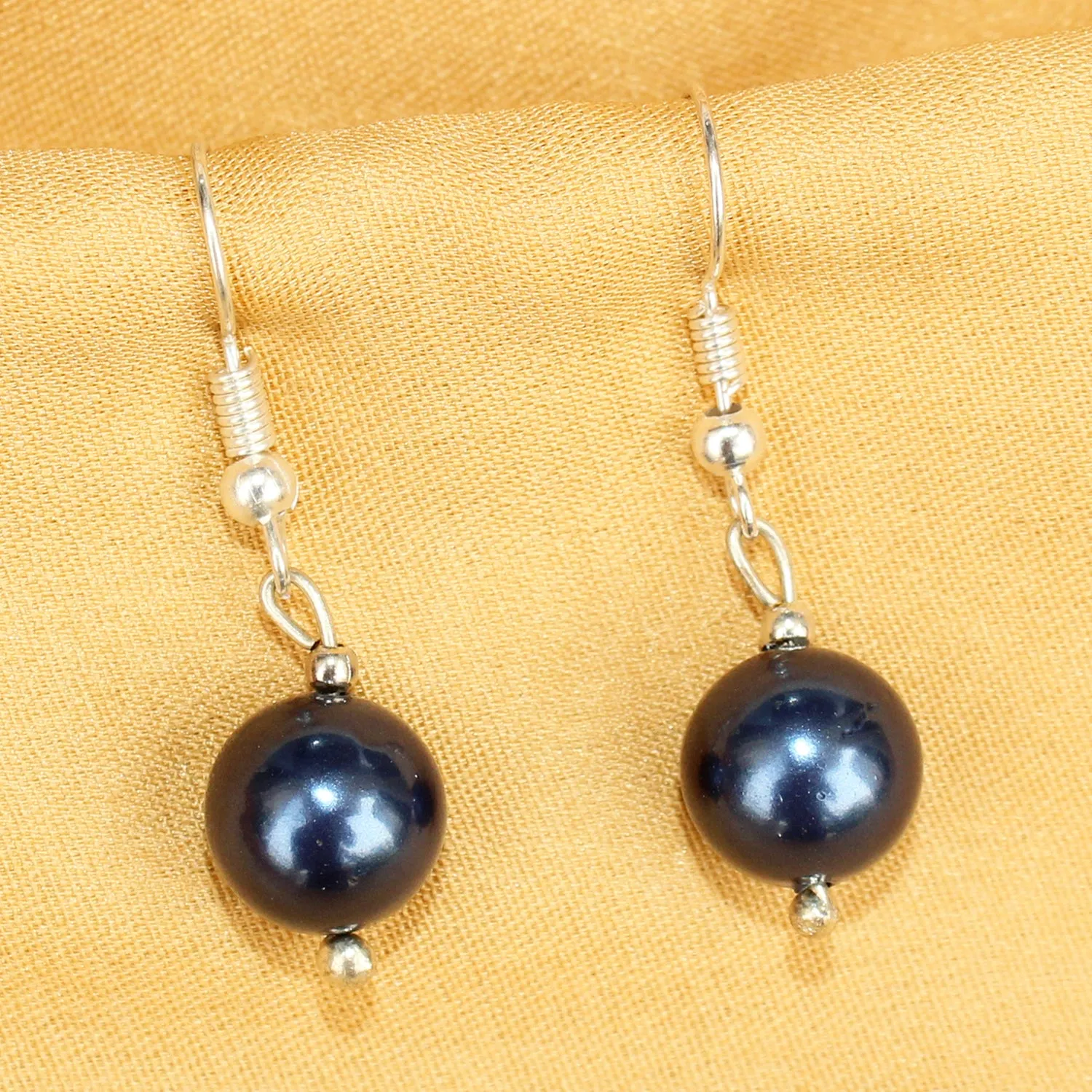 Imeora 10mm Blue Shell Pearl Earrings