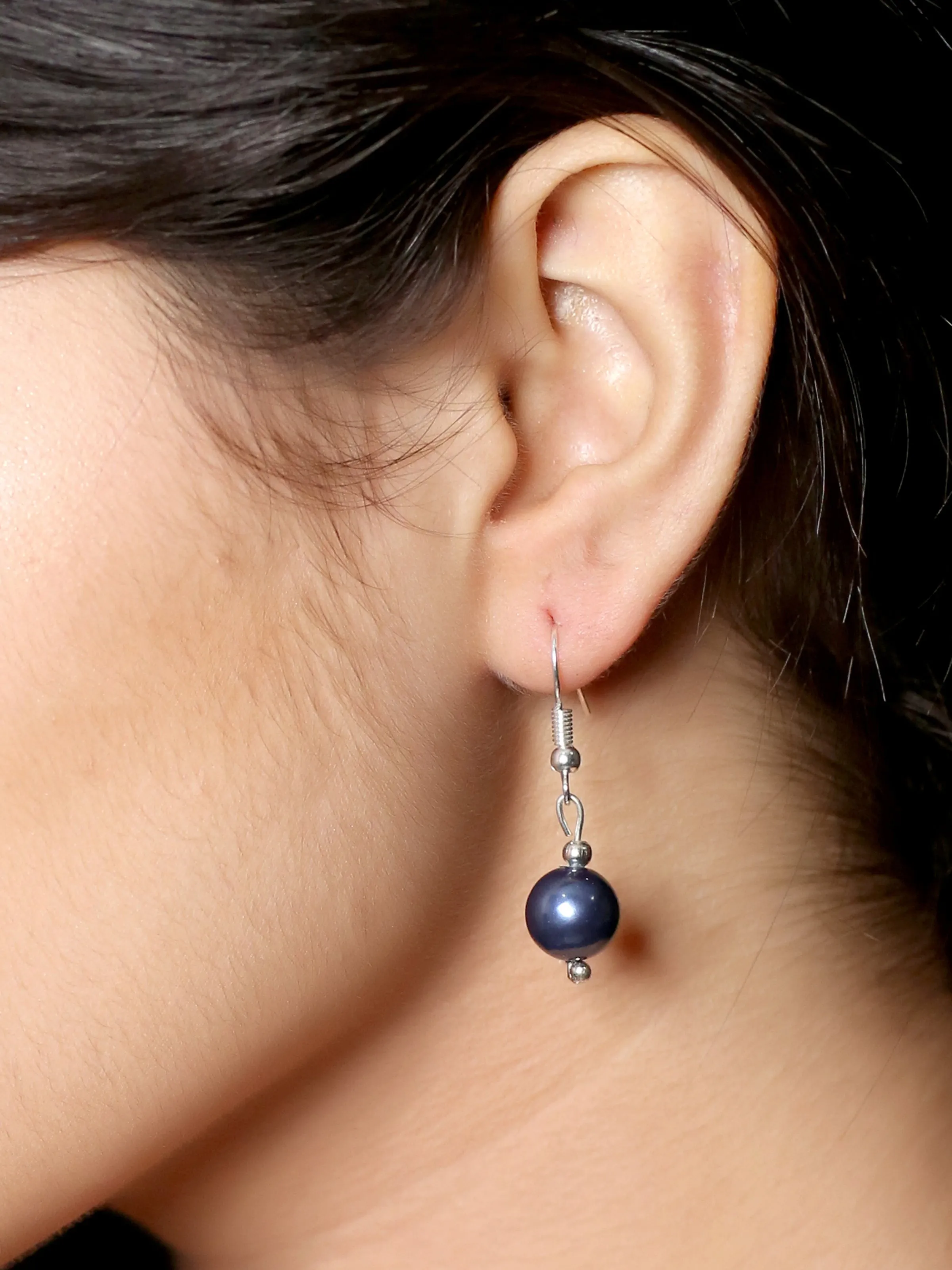 Imeora 10mm Blue Shell Pearl Earrings