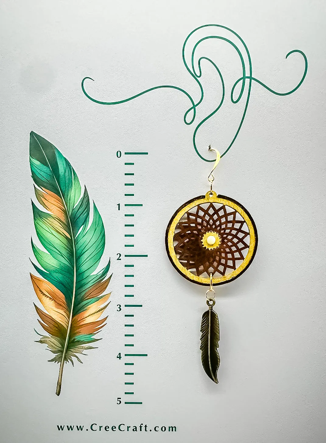 Indigenous Handmade Earrings - Dreamcatcher